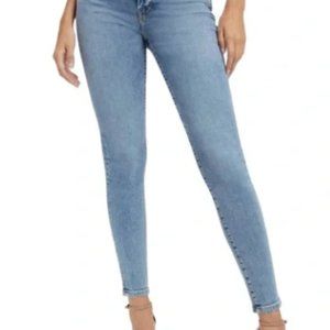 GOOD AMERICAN Good Curve Skinny Crop Jeans GCSKCL67T Blue Indigo Size 6/28